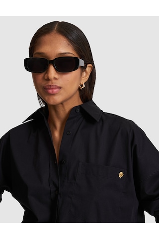 Pierre Cardin Kadın Siyah Gömlek Desenli 50328628-vr046