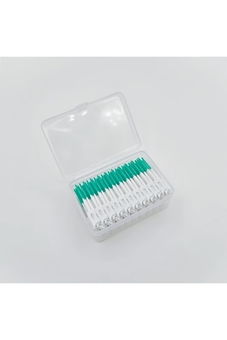 Willowhaven Yeşil 200 Adet Diş Arası Fırçası - Formaldehitsiz, Plak Temizleme, Hassas Diş Etleri İçin