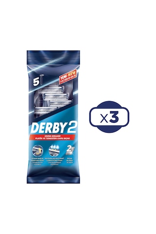 Derby 2 5 Li Poşet Tıraş Bıçağı X 3 Adet