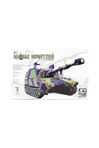 Afv Club Af35109 1/35 M109a2 Howıtzer, Hedefleme Cihazlı Obüs Tankı Demonte Plastik Maketi