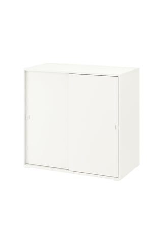 Vıhals Beyaz Renk Sürgü Kapaklı Dolap 95x47x90 Cm