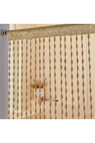 1x2 M Kapı İpi Perde Kurdele İplik Saçak Pencere Paneli Oda Bölücü Düğün Kahve Dükkanı Restoran Parçaları İçin Sevimli Şerit Püskül BEYAZ