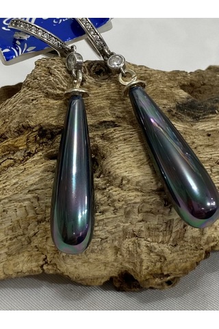 Gümüş İncili Kadın Küpe 14 MM-Gümüş