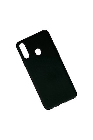 Gld-spt- Newface Samsung Uyumlu Galaxy A20s Kılıf Nano İçi Kadife Silikon - Siyah