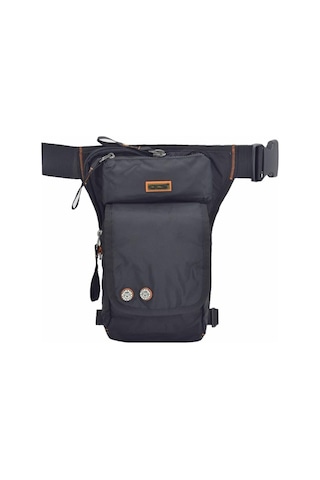 Ççs Waterproof Motosiklet Bel Bacak Çantası Siyah Çok Renkli