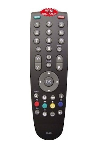 Arçelik  Uyumlu Rc-Ad1 Lcd Tv Kumanda