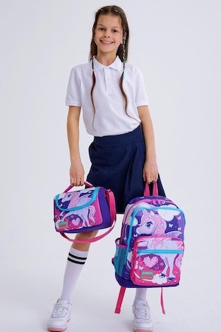 Coral High Kids Mor Pembe Unicorn Desenli Usb'li 3 Lü Okul Çanta Seti Set0123808