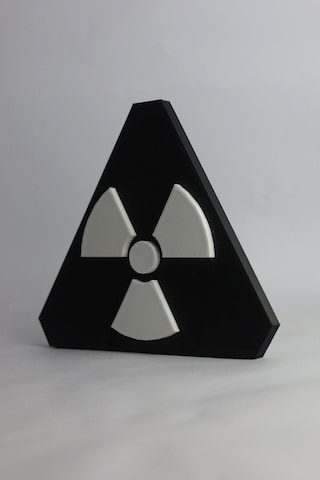 Radyoaktif Dekoratif - 3 Boyutlu Tabela 17cm