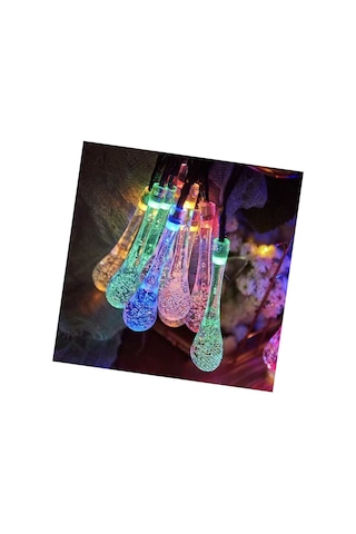 7 M 50 Led Damla 8 Fonksiyonlu Solar Panelli Rgb Evimdeyokyok