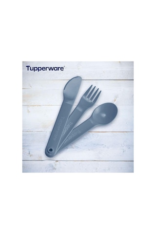 Tupperware Kaşık Bıçak Çatal Mavi Servis Seti Diğer