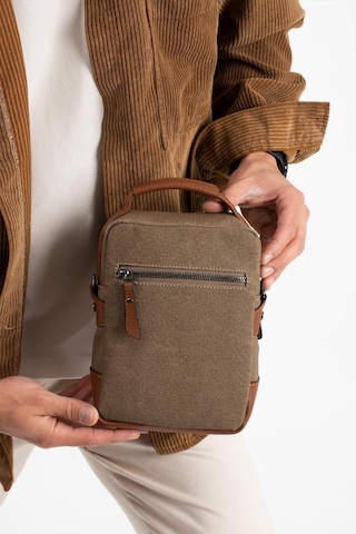 Kanvas Kumaş Erkek Postacı Çanta Omuz Çantası 20 12 Cm Çapraz Askılı Omuz Çantası Mega Çanta Siyah