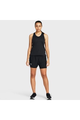 Under Armour Fly By 2 In 1 Kadın Siyah Polo Yaka Tişört
