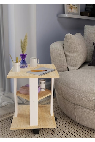 El-ma Kare Şekilinde Kafe Tabletı 137689413 Sombra Meşe