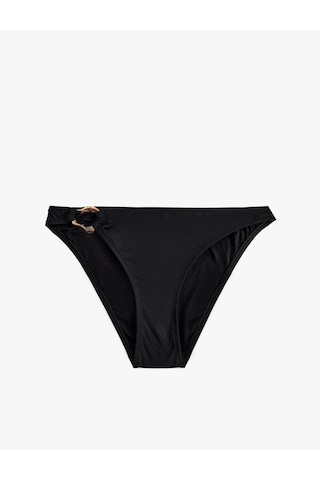 Koton Metal Toka Detaylı Klasik Bikini Altı Siyah 6sak00087mm