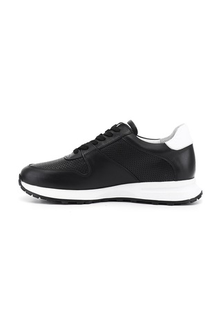 Gönderi(R) Gönderi R Erkek Siyah Bağcıklı Hakiki Deri Comfort Sneaker Ddma80338312