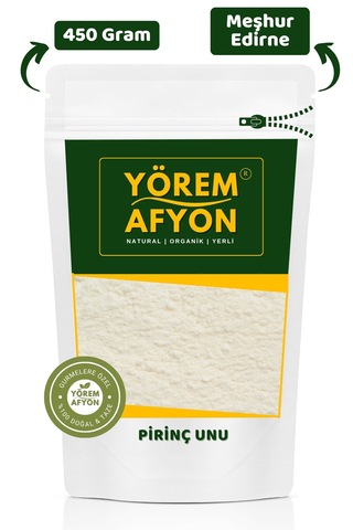 Yörem Afyon Tariflerin Pürüzsüz Mimarı, Sarsılmaz Bir Kıvam İçin Saf Öğütülmüş Pirinç Unu Oryza Sativa 450g