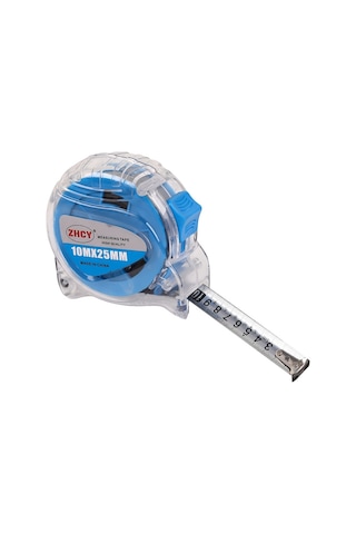 Zhcy Cy-0107 Paslanmaz Çelik Düşmeye Dayanıklı Suya Ve Paslanmaya Dayanıklı Çelik Mezura, Boyut: 10m X 25mm