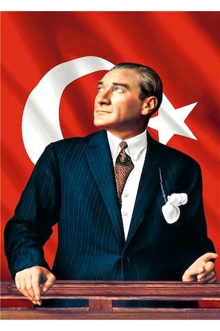 Atatürk Baskılı Türk Bayrağı 300 X 450 Cm Atatürk Baskılı Türk Bayrağı 300 X 450 Cm