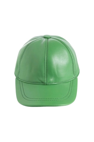 Unisex %100 Deri Arkadan Ayarlanabilir Baseball Kep Şapka Yeşil