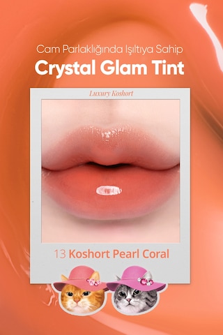 Clıo Crystal Glam Tint 13 Koshort Pearl Coral 13