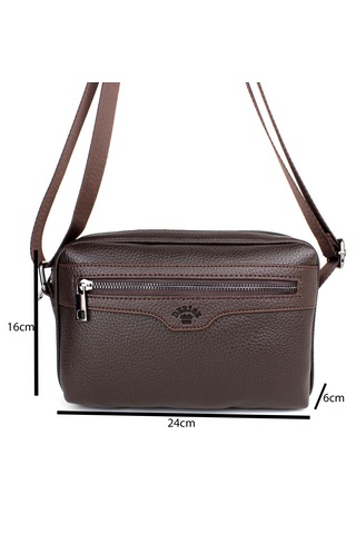 Erkek Kahverengi Ayarlanabilir Omuz Askılı Çapraz Omuz Çantası Kahverengi