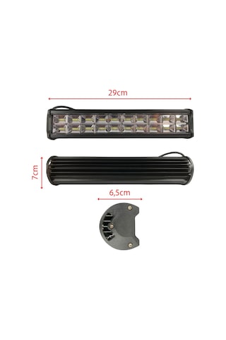 192w 64 Led Quattro Off Road Gündüz Sis Farı Lambası 29cm 12v