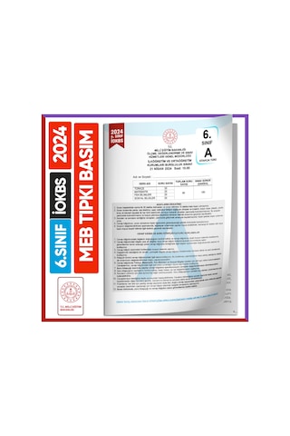 2027 6.Sınıf İOKBS-BURSLULUK Çıkmış Soru Tıpkı Basım 8li Deneme Paketi PDF/Video Çözümlü Türkiye G.