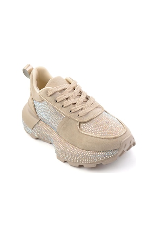 Bambi Bej Renkli Kadın Sneaker K01235003387