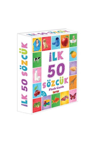 Ilk 50 Sözcük Flash Cards Eğitici Kartlar Çocuk Eğitim