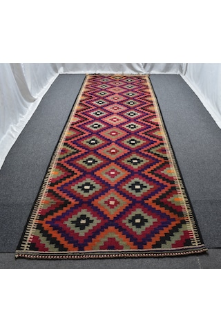 Zehra Abla Halı El Dokuma Enteresan Doğu Anadolu Herki Yolluk Yün Kilim 6314