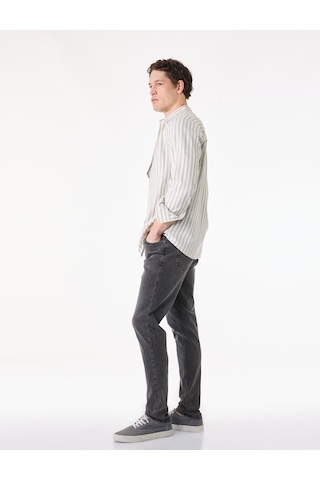 Koton Normal Bel Pamuklu Skinny Fit Jean Pantolon - Michael Jean Antrasit 6sam40114nd