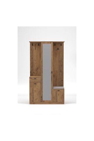 Harmony Partmanto Vestiyer Ayakkabılık 106x190x39 Cm - Modern Tasarım Kahverengi