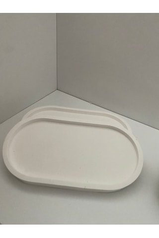 Bernami Mumluk Şamdanpinterest 2'li Beton Sunum Tepsisi 2'li Beton Saksı Altlığı 2'li Dekoratif Tabak Diğer