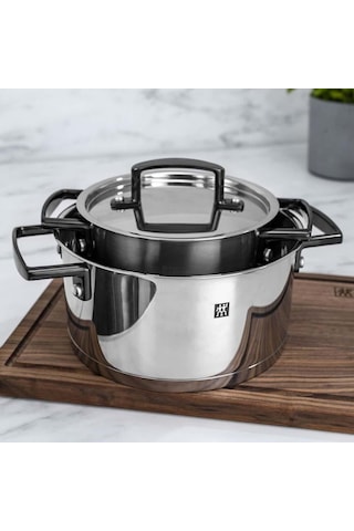 Zwilling Bellasera Black Paslanmaz Çelik Tencere Seti 5 Parça Siyah Siyah