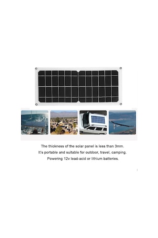 Yaozixa 120w Monokristal Güneş Paneli, Usb Ve Dc Çıkışlı, 21% Verimlilik, Ip65 Su Geçirmez, Kontrolörlü Dış Mekan Şarj Ünitesi