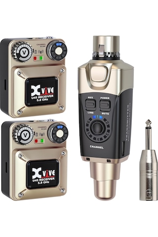 Xvive Xv-u45r2 2 Alıcı + 1 Vericili Kablosuz In-ear Monitör Sistemi