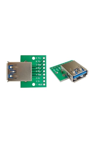 Wozlo Usb 3.0 A Dişi Dıp Dönüştürücü Adaptör Kartı 9 Pin 2.54mm Pcb Dönüştürücü - 2 Adet