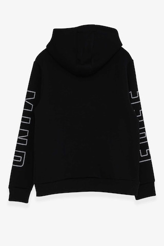 Breeze Erkek Çocuk Yazı Baskılı Sweatshirt 9-16 Yaş, Siyah