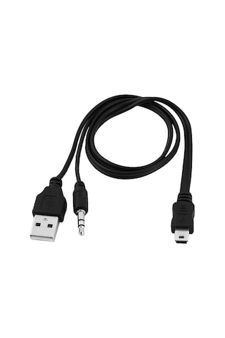 5 Pin Mini Usb Aux Stereo 3.5Mm To Usb Ses Bombası Bluetooth Spea