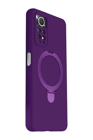 Newface - 336 - Xiaomi Redmi Note 12 Pro 4g Regal Magsafe Standlı Kapak - - Glblseme - Derin Mor Diğer