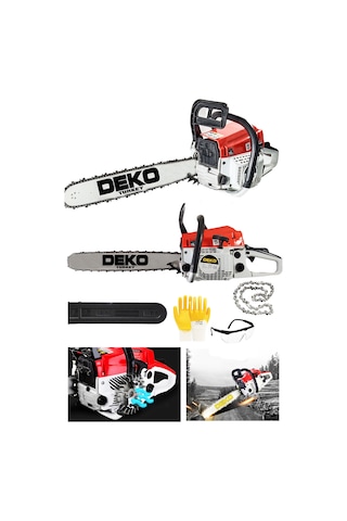 Deko Turkey DKT52BZ 52cc 4.3HP Benzinli Motorlu Testere Bıçkı Makinesi