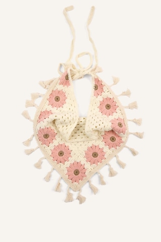 Defacto Kadın Çiçekli Tığ İşi Pembe Bandana H5493ax26smpn1 Pembe-pn1