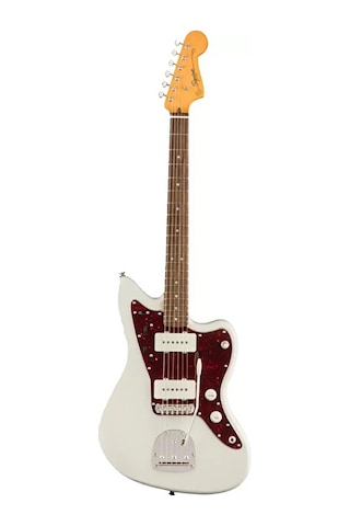 Squier 0374083505 Classic Vibe '60s Jazzmaster Elektro Gitar Olympic White - Laurel Klavye Vintage Üst Seviye Geleneksel Jazzmaster Devresi Ve Ofset Gövde Tasarımı