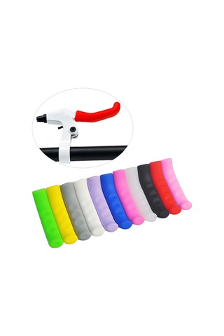 Reedark Silikon Fren Kolu Koruması - Kaymazsız Fren Kolu Kılıfı - Dağ Bisikleti Fren Kolu Koruması Kırmızı