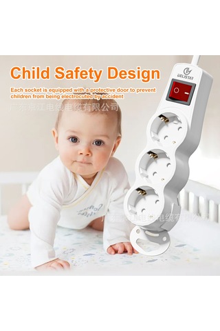 Joyjadehub Anahtar Koruma Kapağına Sahip 3 Konumlu Avrupa