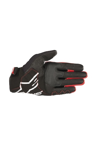 Alpinestars Honda Smx-2 Air Carbon Korumalı Motosiklet Eldiveni Siyah Kırmızı