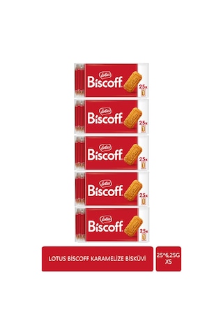 Biscoff 25 6,25 G Karamelize Mini Bisküvi X 5