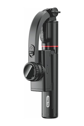 Go-des Gd-f06 Bluetooth Kumandalı Selfie Çubuğu Teleskopik Tripodlu Sarsılma Engelleyicili Siyah