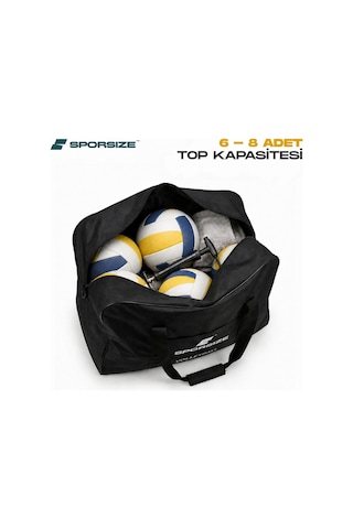 Voleybol Top Taşıma Çantası 6-8 Top Kapasiteli Dayanıklı Spor Çantası