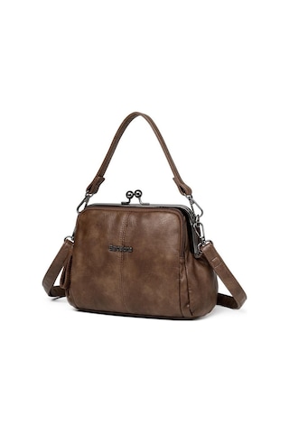 Smart Bags Yıkama Deri Burslu Postacı Kadın Çantası 21-k Barcelona 1903-7 Kahve